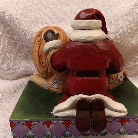 NIB JIM SHORE "PEACE" RESIN Classic Santa w/ Lion and Lamb - 4022920 - Picture 3 of 8